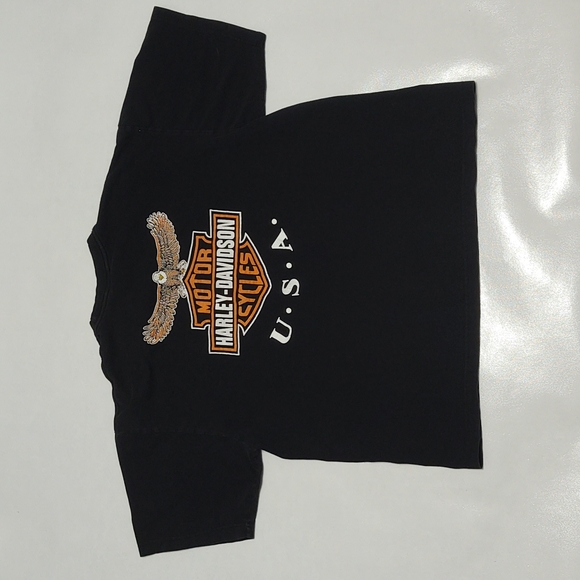 HarleyDavidson Shirts Harley Davidson T Shirt Black Usa Eagle